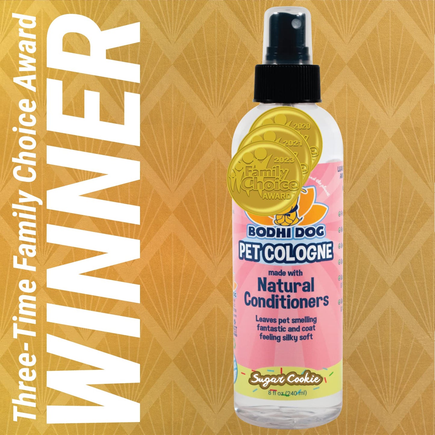 Bodhi Dog Premium Dog Cologne - Deodorizing Dog Perfume & Conditioner for Dogs & Cats - Natural Long Lasting Spray - Keeps Pets Fresh All Day - Gentle & Safe Formula, Made in USA (Baby Powder 4 Fl Oz)