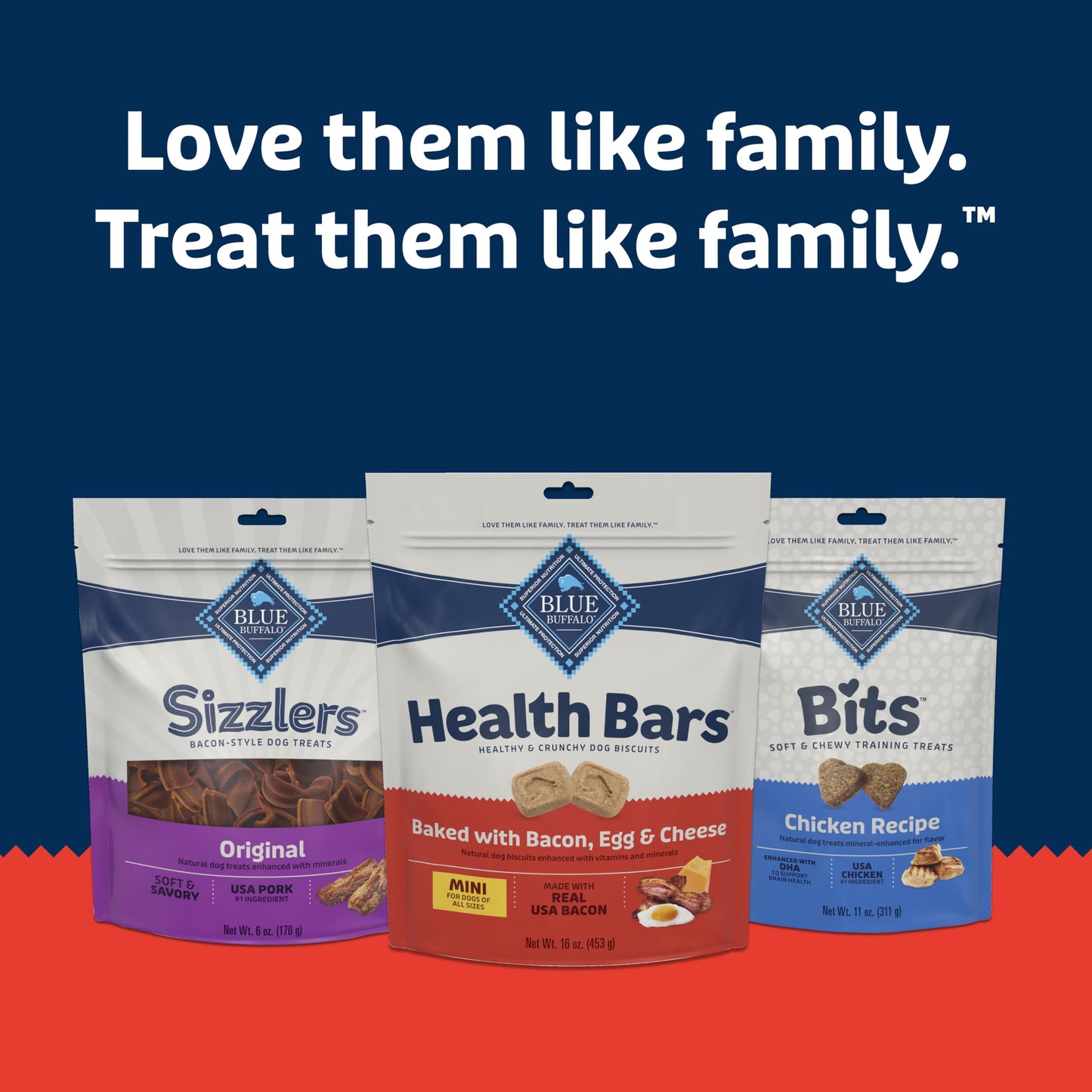 Blue Buffalo Health Bars Mini Crunchy Dog Biscuits, Oven-Baked with Natural Ingredients, Apples & Yogurt, 16-oz Bag
