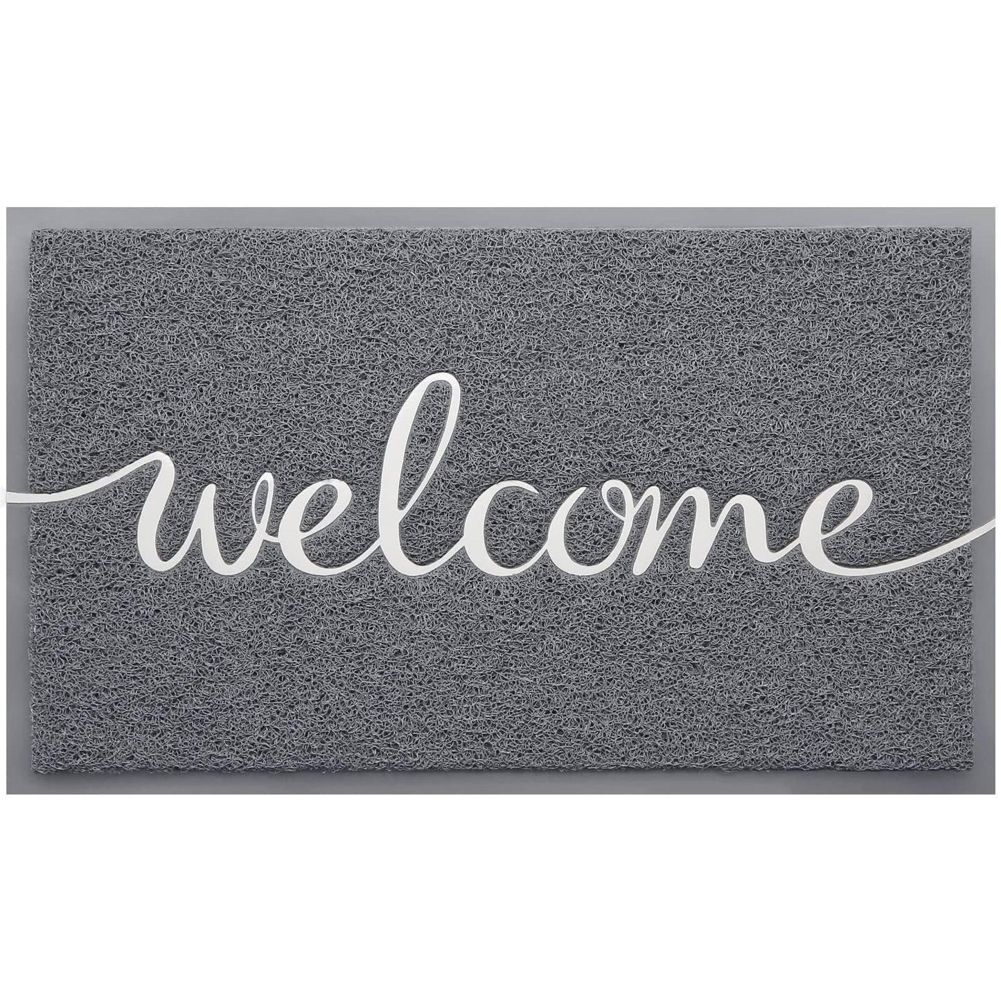 BeneathYourFeet Door Mat (30"x17.5",Black), Welcome Mat Low Profile Front Doormat Floor Mat Non Slip Rugs for Entryway, Patio, High Traffic Areas