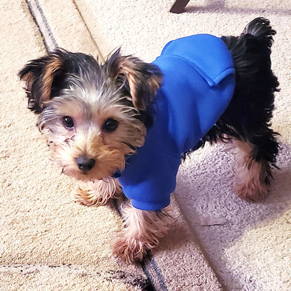 Jecikelon Winter Dog Hoodie Sweatshirts with Pockets Warm Dog Clothes for Small Dogs Chihuahua Coat Clothing Puppy Cat Custume (Coffee, Small)