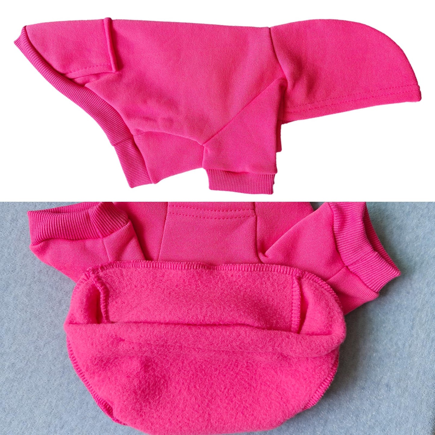 Jecikelon Winter Dog Hoodie Sweatshirts with Pockets Warm Dog Clothes for Small Dogs Chihuahua Coat Clothing Puppy Cat Custume (Coffee, Small)