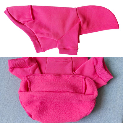 Jecikelon Winter Dog Hoodie Sweatshirts with Pockets Warm Dog Clothes for Small Dogs Chihuahua Coat Clothing Puppy Cat Custume (Coffee, Small)