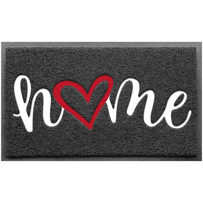 BeneathYourFeet Door Mat (30"x17.5",Black), Welcome Mat Low Profile Front Doormat Floor Mat Non Slip Rugs for Entryway, Patio, High Traffic Areas