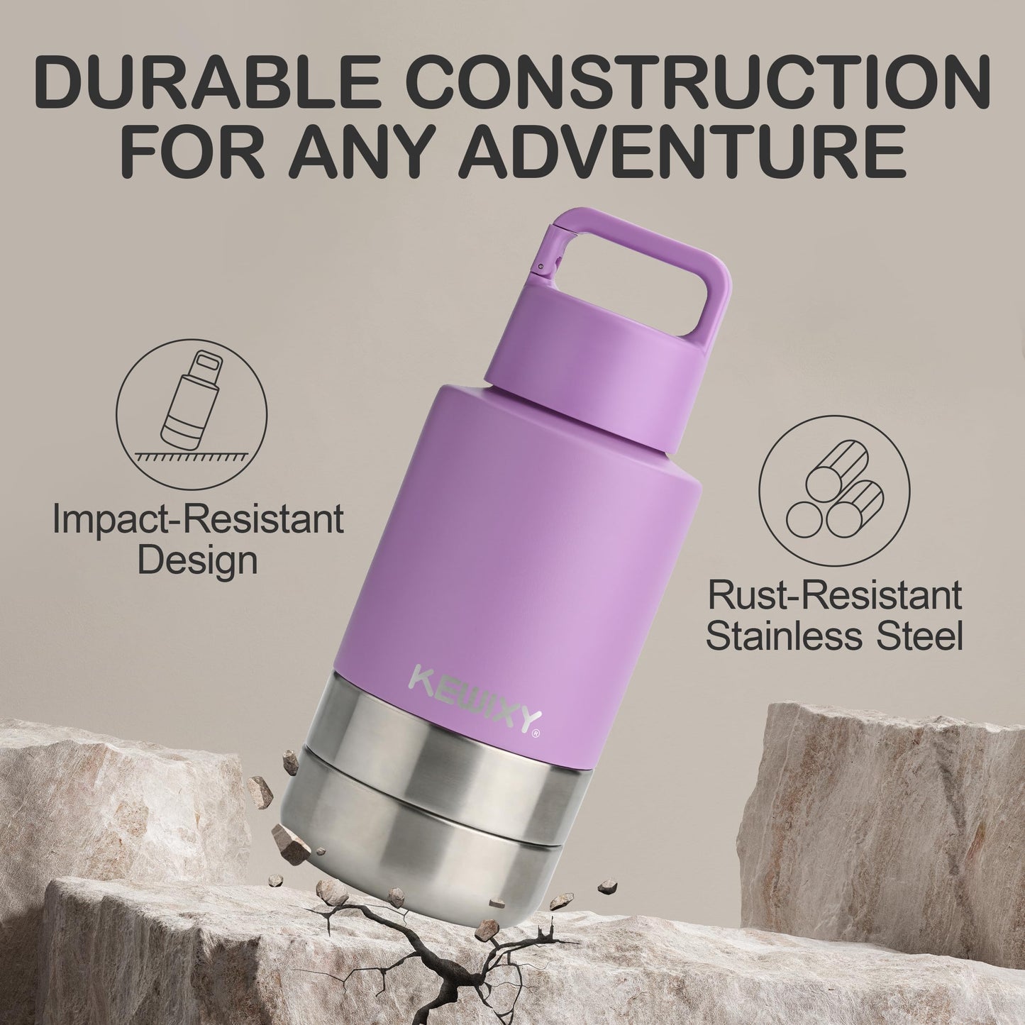 Insulated Dog Travel Water Bottle With Detachable Bowls, Ideal Dog Mom Gifts for Women, Portable Water Bottle Dispenser, For Walking, Hiking, Camping, Outdoor (Pink:Best Dog Mom, 32 Oz)