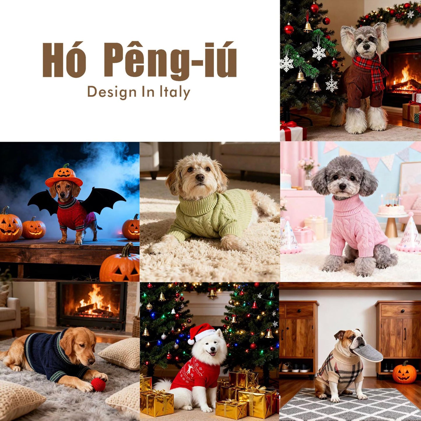 Small/Medium Dog Sweater, Warm Dog Winter Coat w/Sleeves, Comfortable High Neck & Leash Hole, Premium Dog Clothes for Schnauzer-Best for Holidays, Daily Walks M Apricot