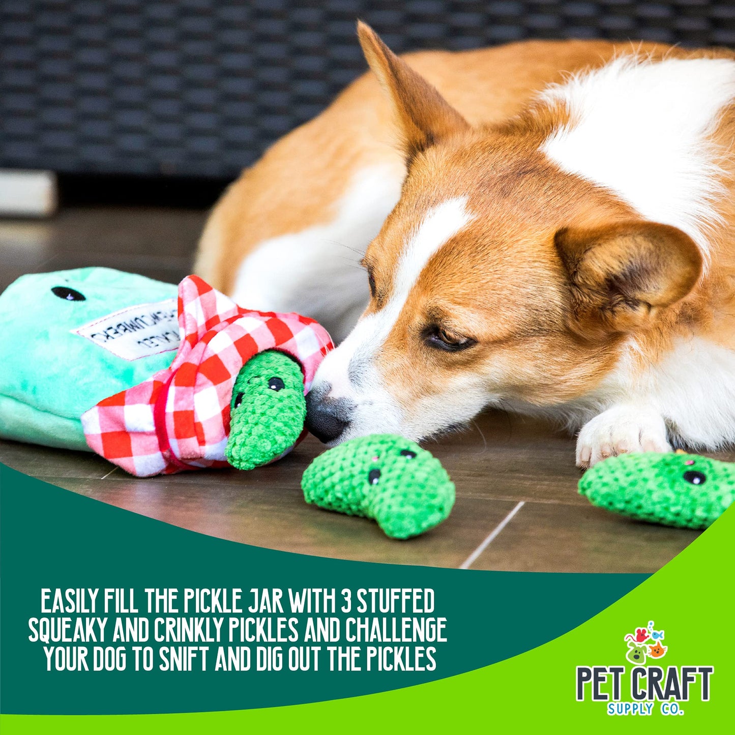 Pet Craft Supply Hide and Seek Plush Dog Toys Crinkle Squeaky Interactive Burrow Activity Puzzle Chew Fetch Treat Hiding Brain Stimulating Cute Funny Toy Bundle Pack for Small and Medium Dogs Puppies